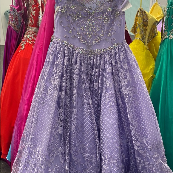 Tiffany Designs Lavender Kids Dress